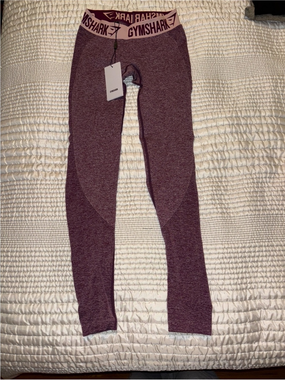 Gymshark Dark Ruby Marl High-Waist Leggings